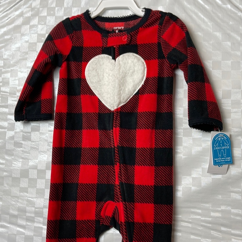 Carters onesie, pajamas, 2 way zipper NWT